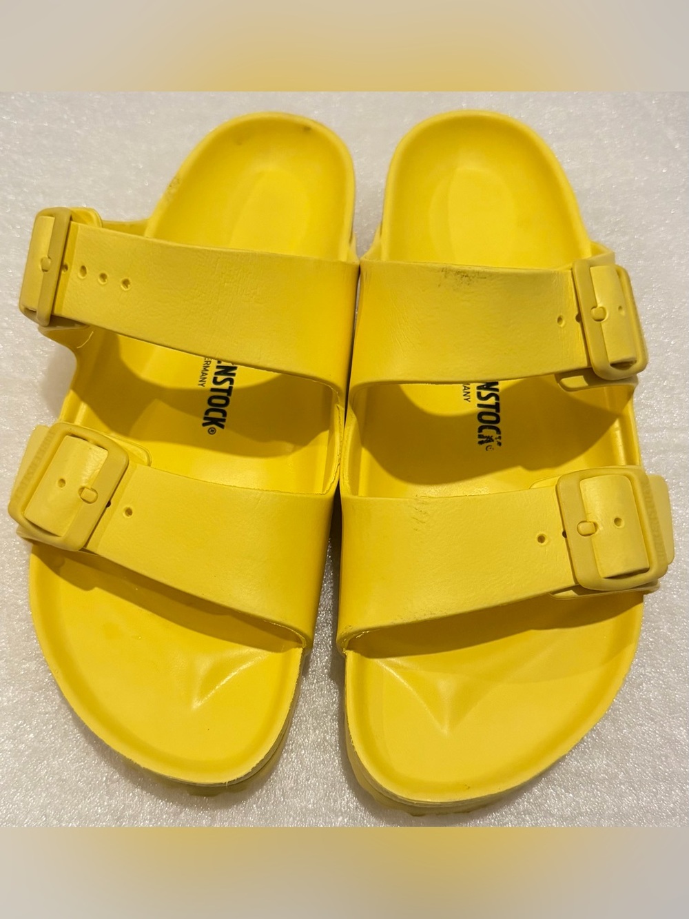 Birkenstock Yellow EVA Arizona Slip-On Sandals